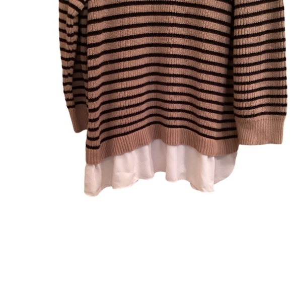 LOFT Plus Women’s Striped Sweater, Size 24/26 - Picture 3 of 7